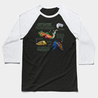 Animal Facts - Cuttlefish Baseball T-Shirt